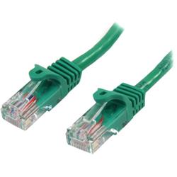 Cat5e Ethernet patchkabel med hakfria RJ45-kontakter - 0,5 m, Grön
