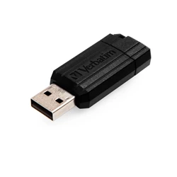 Verbatim USB 2.0-minne PinStripe 8 GB, svart