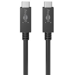 USB-C ladd & synkkabel, PD 100 W, Gen 3.2, 0.5 meter
