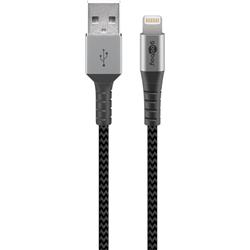 USB 2.0-kabel, A hane till Lightning hane, 1 meter