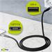 USB-kabel, A hane till Lightning hane, textilspunnen 0.5 m