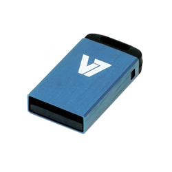 V7 USB 2.0-minne i nano-storlek, 16 GB blå
