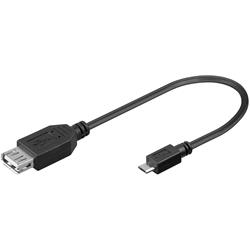 Goobay adapterkabel USB 2.0 A hona till microB hane