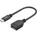 USB 2.0-kabel, USB-C hane till 2.0 A hona, 0.2 meter