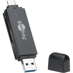 Minneskortläsare, SD och microSD till USB-C & 3.0 A