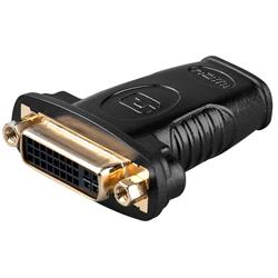 HDMI-adapter, HDMI 19-pin hona till DVI-I hona (24+5 pin)