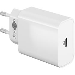 USB-C snabbladdare, PowerDelivery 45 Watt, vit