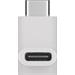 USB-adapter, USB-C hane till USB-C hona, vinklad vit