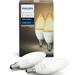 Philips Hue White Ambiance 6W E14 kronljus, 2-pack