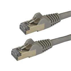 Cat6a Ethernet-kabel - skärmad (STP) - 1 m, grå