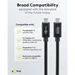 Goobay USB4 Version 2.0-kabel, 80 Gbps, 240 W, 1.2 meter