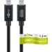 Goobay USB4 Version 2.0-kabel, 80 Gbps, 240 W, 1.2 meter