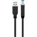 USB 3.0-kabel A hane till B hane, 1 meter, svart