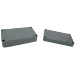 Inbyggnadslåda i grå ABS-plast, 115 x 90 x 55 mm