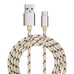 USB 2.0-kabel, A till C, guld, 1 meter