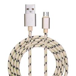 USB 2.0-kabel, A till microB, guld, 1 meter