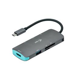 i-tec USB-C dockningsstation, 4K HDMI + PD 100 Watt