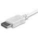 1 m USB-C till DisplayPort-kabel - 4K 60Hz - Vit