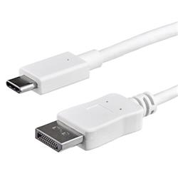 1 m USB-C till DisplayPort-kabel - 4K 60Hz - Vit