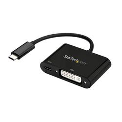 USB-C till DVI-adapter med USB Power Delivery - 1920 x 1200 - Svart