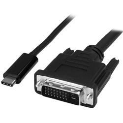 1 m USB-C till DVI-kabel - 1920 x 1200 - Svart