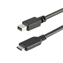 1 m USB-C till Mini DisplayPort-kabel - 4K 60Hz - Svart