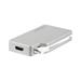 4-i-1 USB-C-videoadapter med flera portar - aluminium - 4K 30Hz - silver