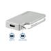 4-i-1 USB-C-videoadapter med flera portar - aluminium - 4K 30Hz - silver