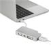 4-i-1 USB-C-videoadapter med flera portar - aluminium - 4K 30Hz - silver