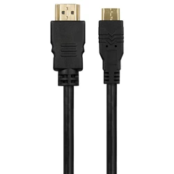 HDMI adapterkabel, hane till miniHDMI, 1.5 meter, svart