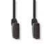 SCART-kabel, hane till hane, 2 meter