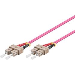 MicroConnect fiberkabel SC till SC, Duplex OM4, 2 meter