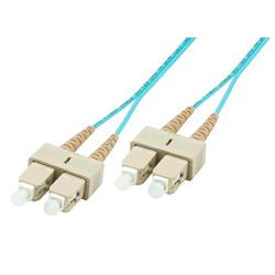 MicroConnect fiberkabel SC till SC, Duplex OM3, 1 meter