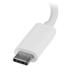 USB-C-hubb med 3 portar och Gigabit Ethernet - USB-C till 3x USB-A - USB 3.0-hubb - vit