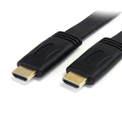 1,8 m platt Höghastighets-HDMI-kabel med Ethernet - Ultra HD 4k x 2k HDMI-kabel - HDMI till HDMI M/M