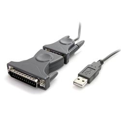 USB till RS232 DB9/DB25 seriell kabeladapter – M/M