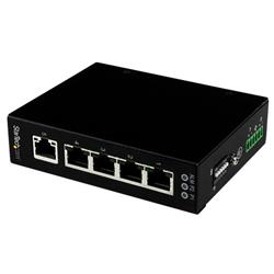 Okontrollerad industriell Gigabit Ethernet-switch med 5-portar - DIN-Rail-/väggmonterbar