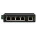 Industriell Ethernet-switch med 5-portar - DIN Rail-monterbar