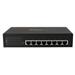 Ohanterad industriell Gigabit Power over Ethernet-switch med 8 portar – 802.3af/at PoE+-switch – Väggmonterbar