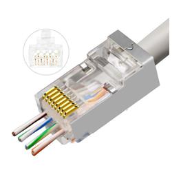Easy-Connect RJ45-kontakt, CAT 6A FTP, 10-pack