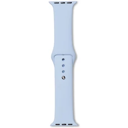 eSTUFF Silicone Strap for Apple Watch 44 mm, ljust blå