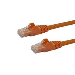 Cat6 patchkabel med hakfria RJ45-kontakter - 10 m, orange