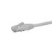 Cat6 Ethernet patchkabel med hakfria RJ45-kontakter - 0,5 m, vit