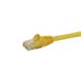 Cat6 patchkabel med hakfria RJ45-kontakter - 7 m, gul