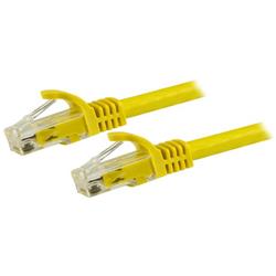 Cat6 Ethernet patchkabel med hakfria RJ45-kontakter - 15 m, gul