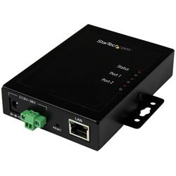 Seriell-till-IP Ethernet-enhetsserver med 2 portar - RS232 - metall och monterbar