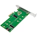 Dubbel M.2 PCIe-adapter för SATA och PCIe SATA SSD