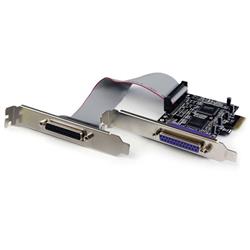 PCI Express-/PCI-e parallell-kortadapter med 2 portar – IEEE 1284 med lågprofilsfäste