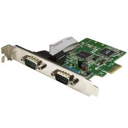 PCI Express seriellt kort med 2 portar och 16C1050 UART - RS232