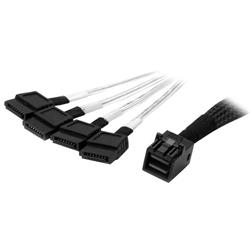 Intern Mini-SAS till SATA-kabel - SFF-8643 till 4x SATA - 1 m